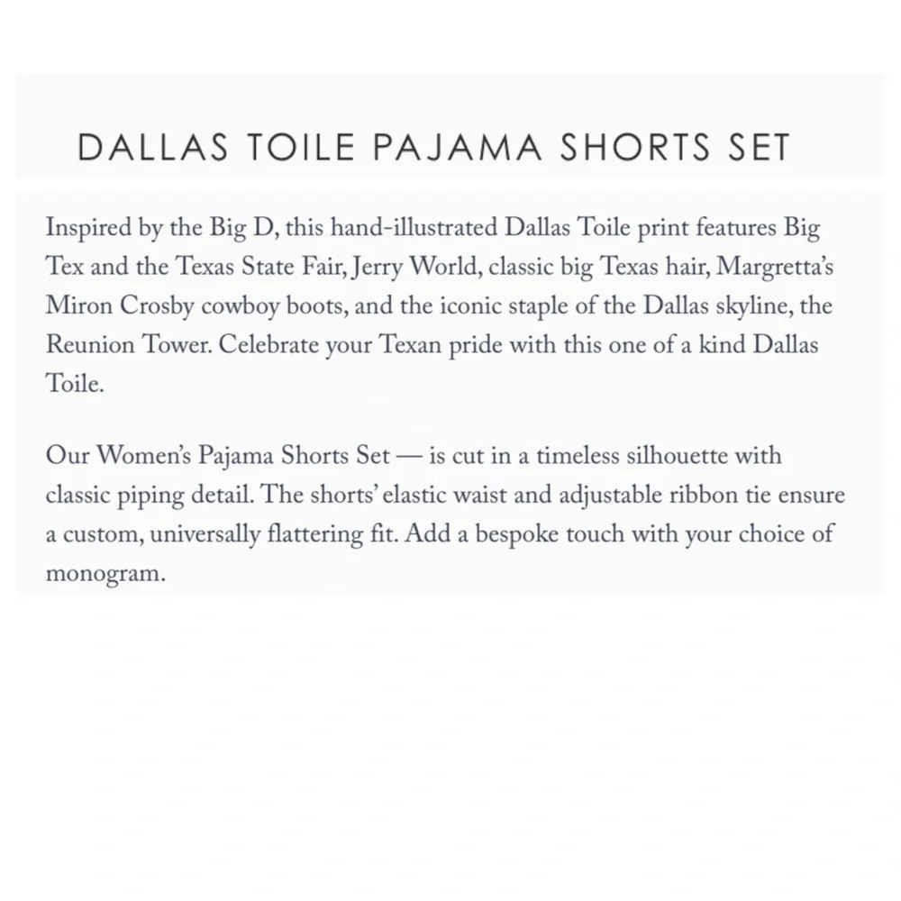 Katie Kime Dallas Toile Pajama Top - Picture 13 of 13